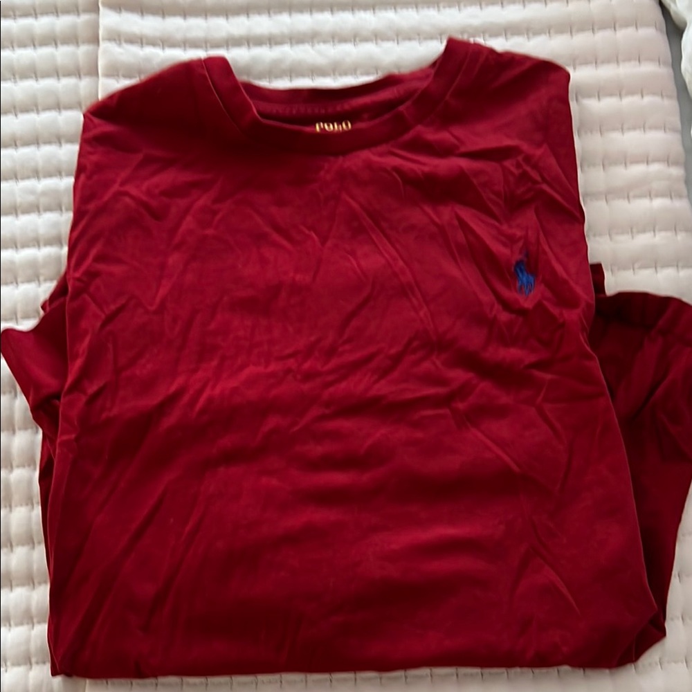 Polo by Ralph Lauren Red Men's Long Sleeve T-shirt M